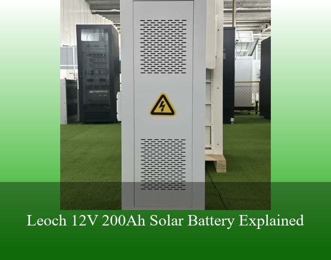 Leoch 12V 200Ah Solar Battery Explained